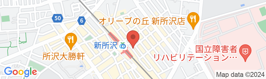 新所沢ステーションホテルの地図