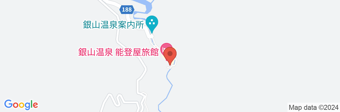 銀山温泉 滝と蕎麦の宿 瀧見舘の地図