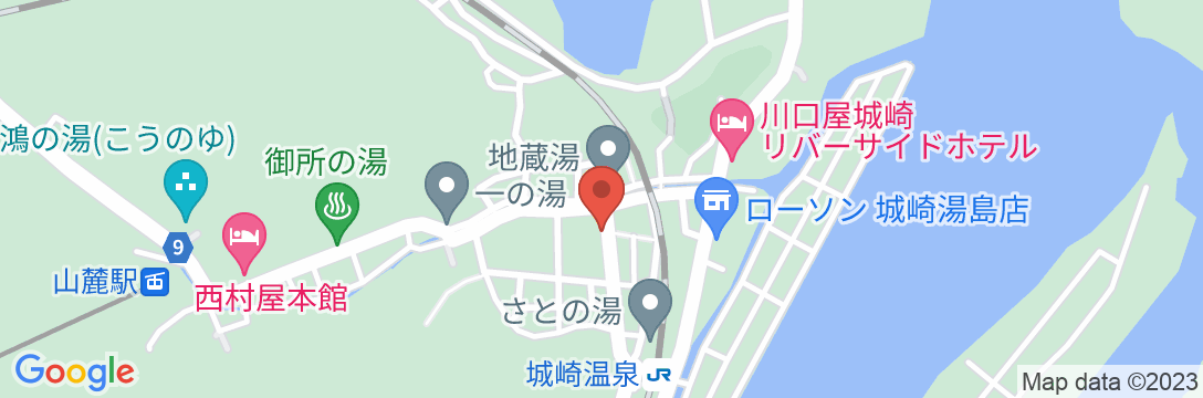 城崎温泉 扇屋旅館の地図