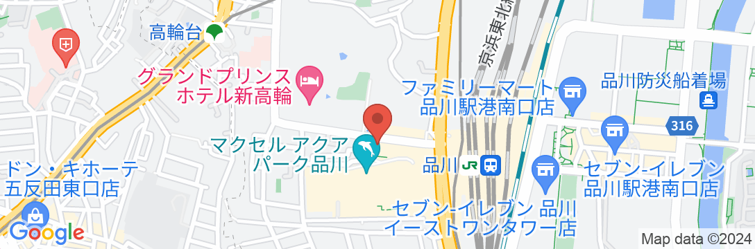 京急EXホテル高輪の地図