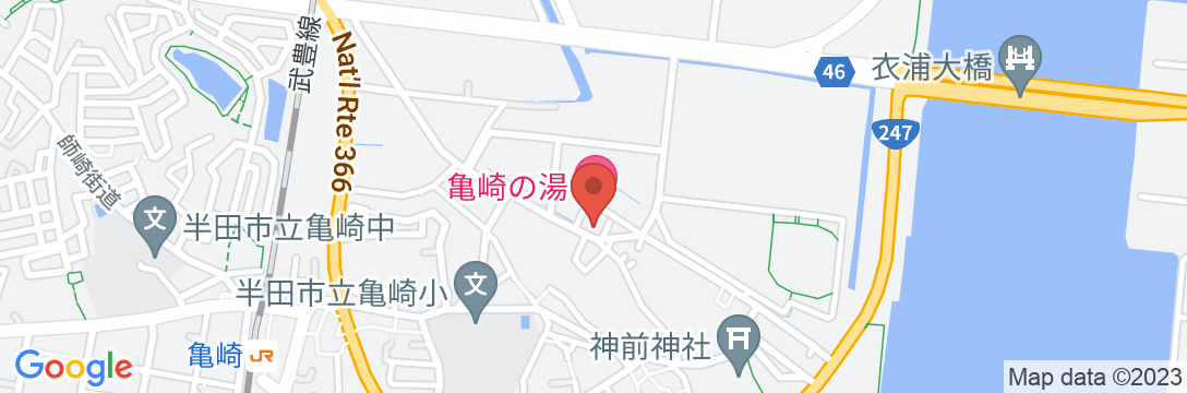 ファーストホテル半田亀崎店の地図