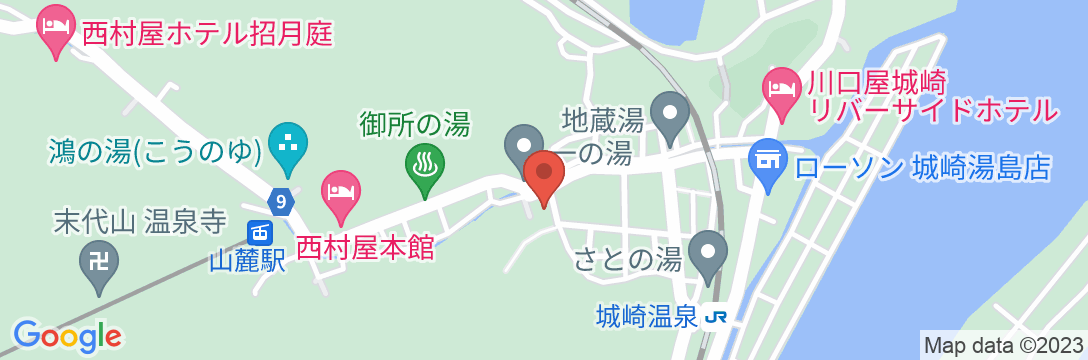 城崎温泉 まつやの地図