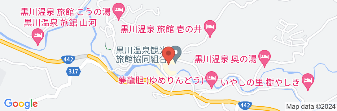 黒川温泉 南城苑の地図