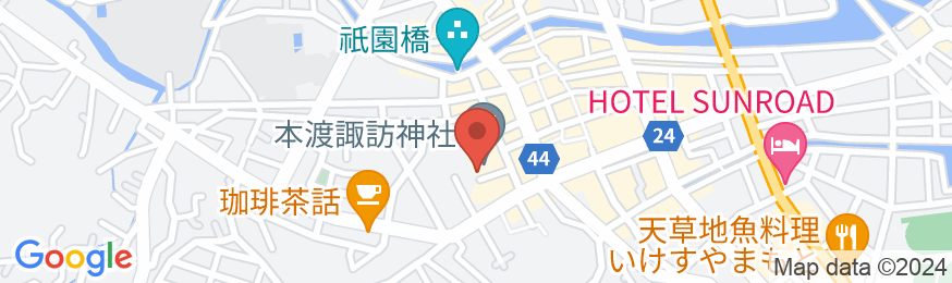 浜屋旅館 <熊本県>の地図