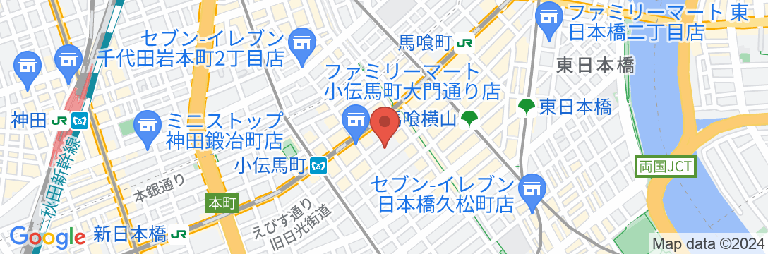 アパホテル〈小伝馬町駅前〉の地図