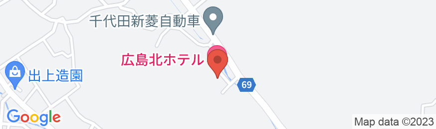 天然温泉 広島北ホテルの地図