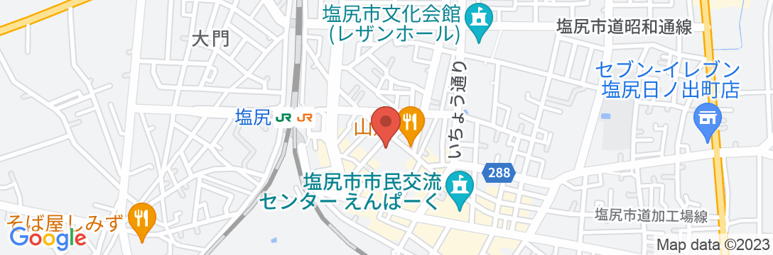 ホテル中村屋の地図