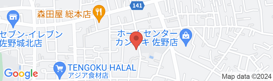 古都佐野 旅館 旭館の地図