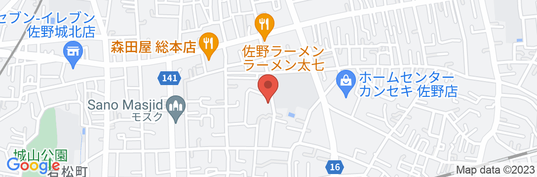 古都佐野 旅館 旭館の地図