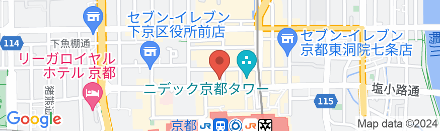 京都駅 元祖駅前 松本旅館の地図