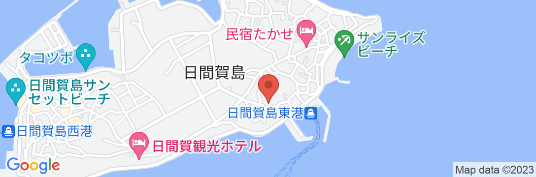 日間賀島 季の島宿 大田の地図