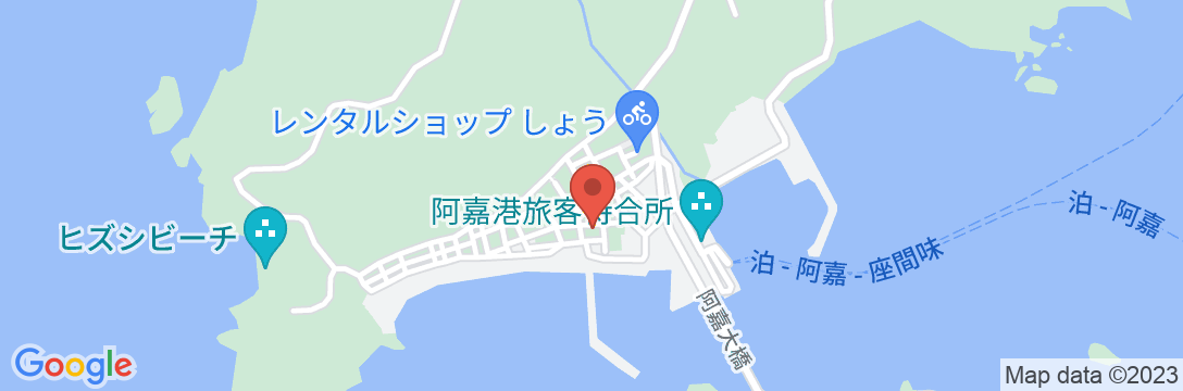 慶良間諸島ツーリストロッジ ハナムロ・イン”阿嘉島 <阿嘉島>の地図