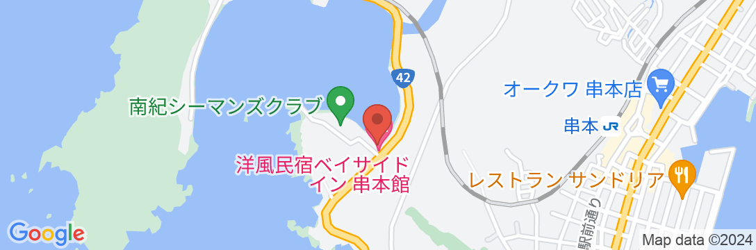 洋風民宿ベイサイドイン串本館の地図