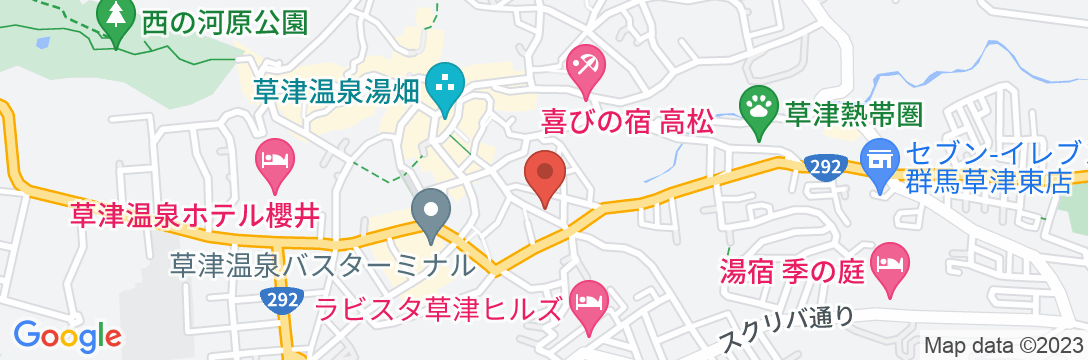 草津温泉 松坂屋旅館<群馬県>の地図