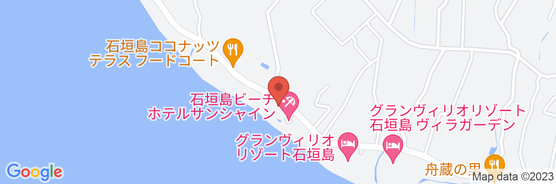 石垣島ビーチホテルサンシャイン<石垣島>の地図