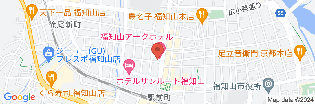 福知山アークホテルの地図