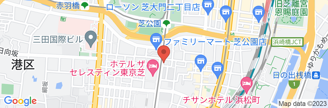 ローズステイ東京芝公園の地図
