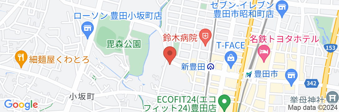 豊田パークサイドホテルの地図