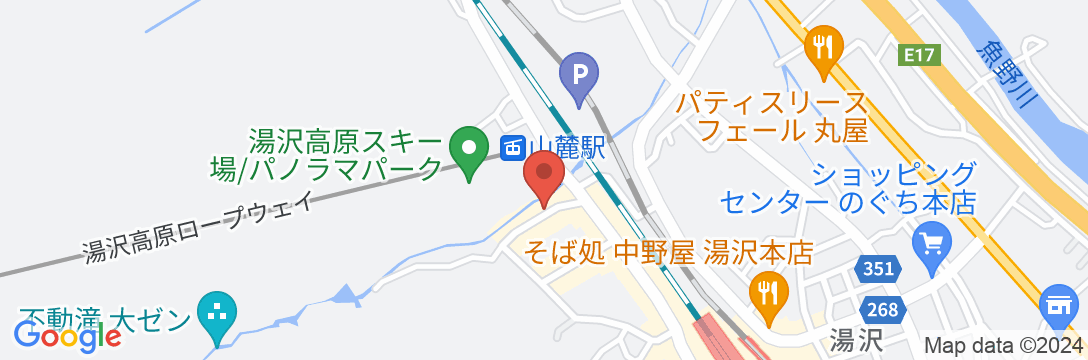 越後湯沢温泉 湯沢ホテルの地図