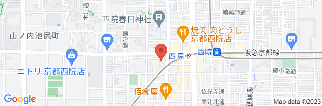 京の小宿 KANA町家の地図