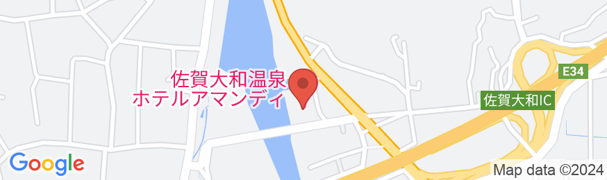佐賀大和温泉ホテルアマンディの地図