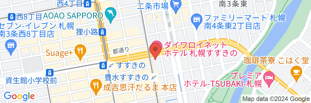 ダイワロイネットホテル札幌すすきのの地図