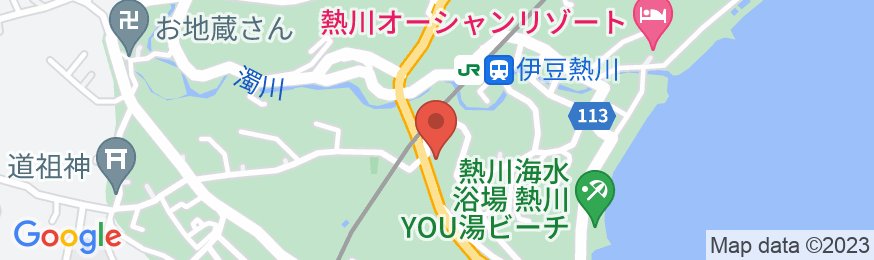 伊東園ホテル熱川の地図