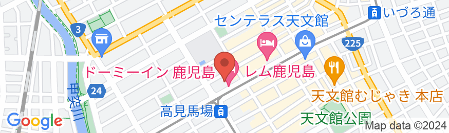 天然温泉 霧桜の湯 ドーミーイン鹿児島(ドーミーイン・御宿野乃 ホテルズグループ)の地図
