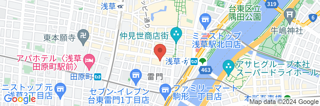 THE GATE HOTEL(ザ・ゲートホテル) 雷門 by HULICの地図