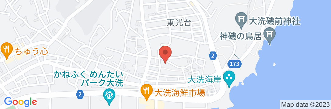 大洗 民宿旅館 白浜荘<茨城県>の地図