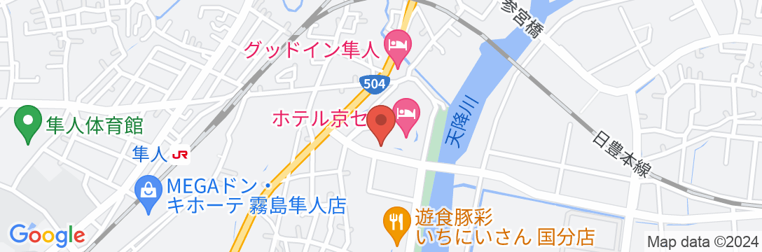 ホテル京セラの地図