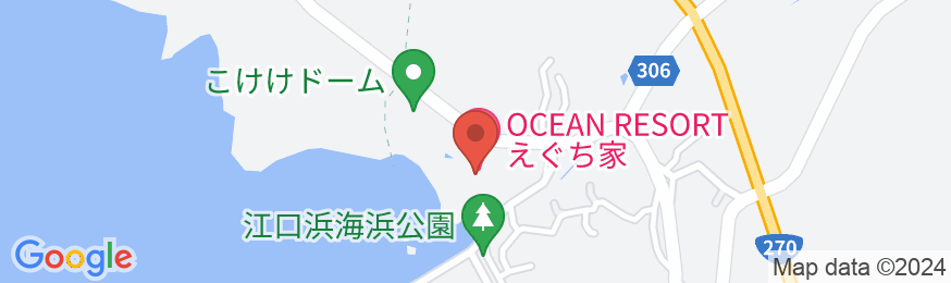 OCEAN RESORT えぐち家の地図