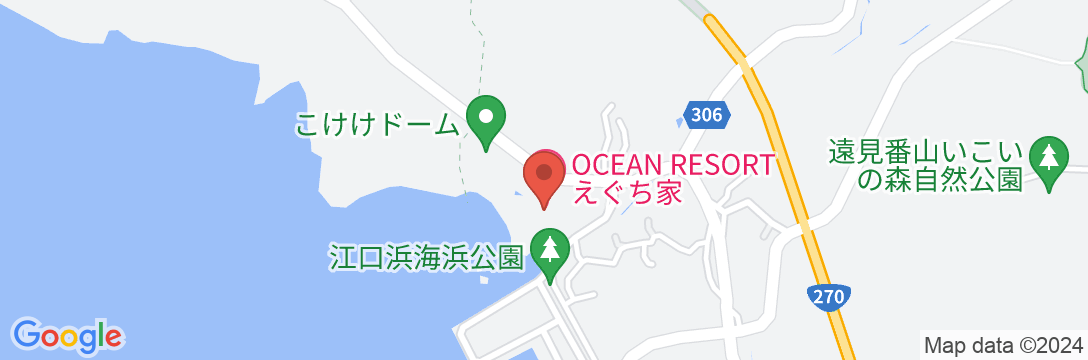 OCEAN RESORT えぐち家の地図