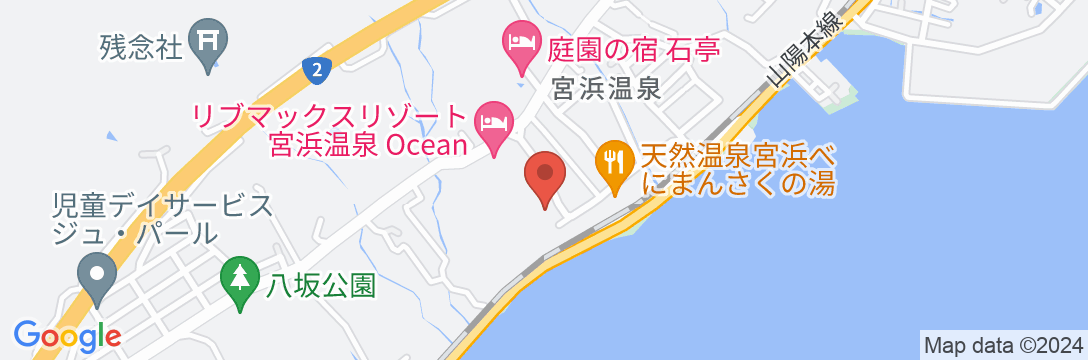 宮浜温泉 湯の宿 宮浜グランドホテルの地図