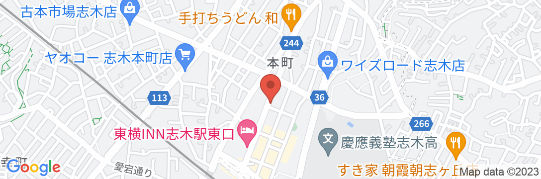 デイリーホテル志木店の地図