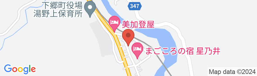 会津湯野上温泉 温泉民宿 山形屋の地図