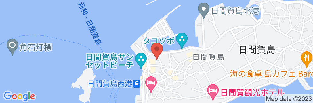 日間賀島 味彩の漁師宿 吉文の地図