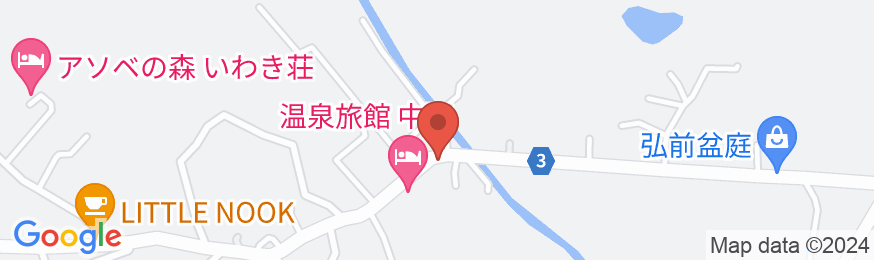 百沢温泉 和みの宿 富士見荘の地図