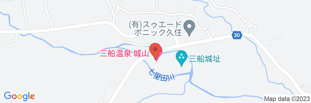 三船温泉 城山<大分県>の地図