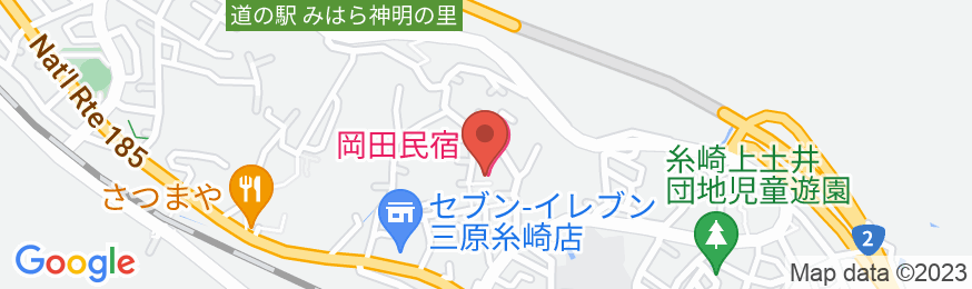 岡田民宿の地図