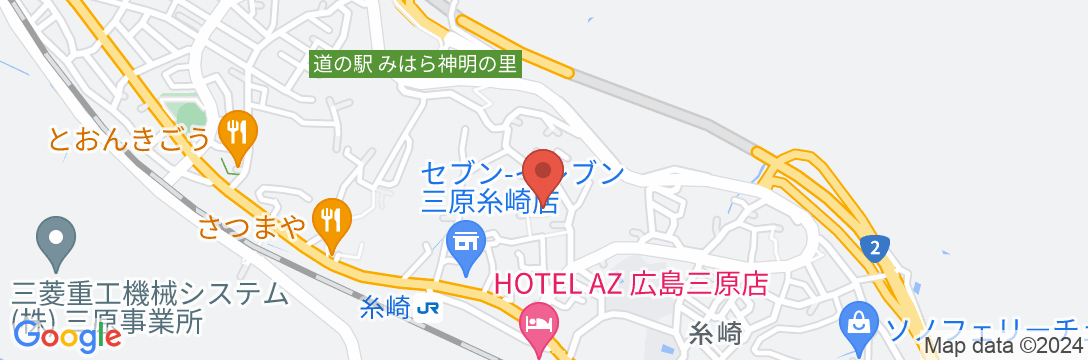 岡田民宿の地図
