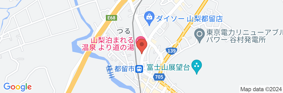 ファミリーロッジ旅籠屋・富士都留店の地図