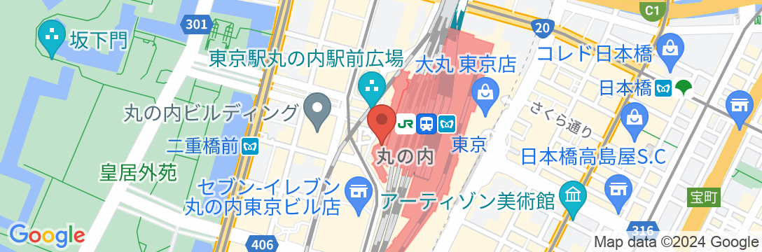 東京ステーションホテルの地図
