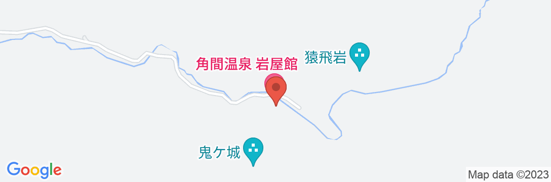信州 角間温泉 岩屋館の地図