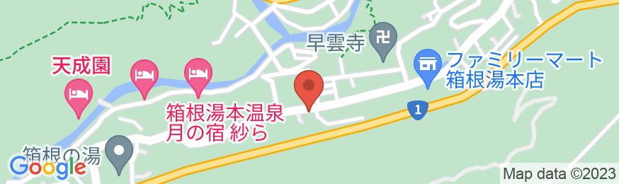 箱根湯本温泉 あうら 橘の地図