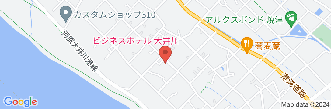 ビジネスホテル大井川の地図