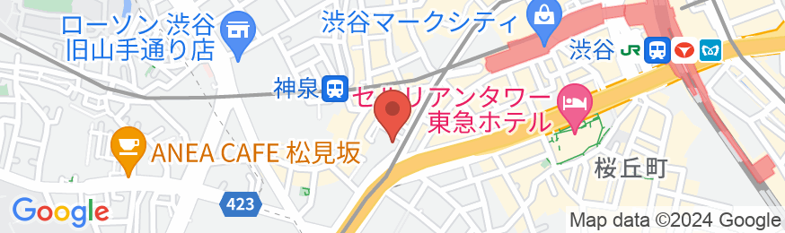 アパホテル〈渋谷道玄坂上〉の地図