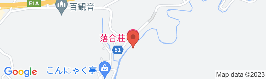 倉真温泉 落合荘の地図