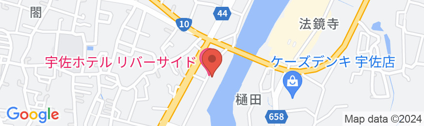 宇佐ホテルリバーサイドの地図