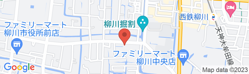 柳川 白柳荘の地図